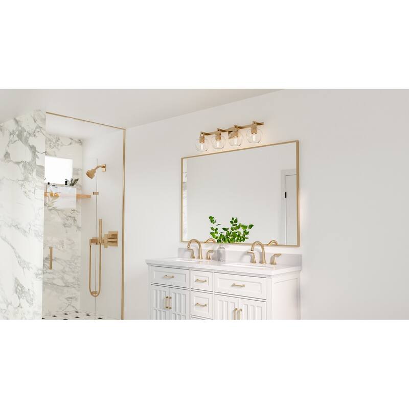 Celina 4-Light Bronze Gold Bath Light