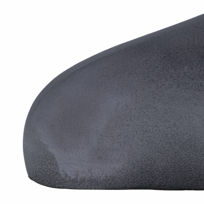 Decorative Sleek Sculptural Metal Vase - Contemporary Flower Vase