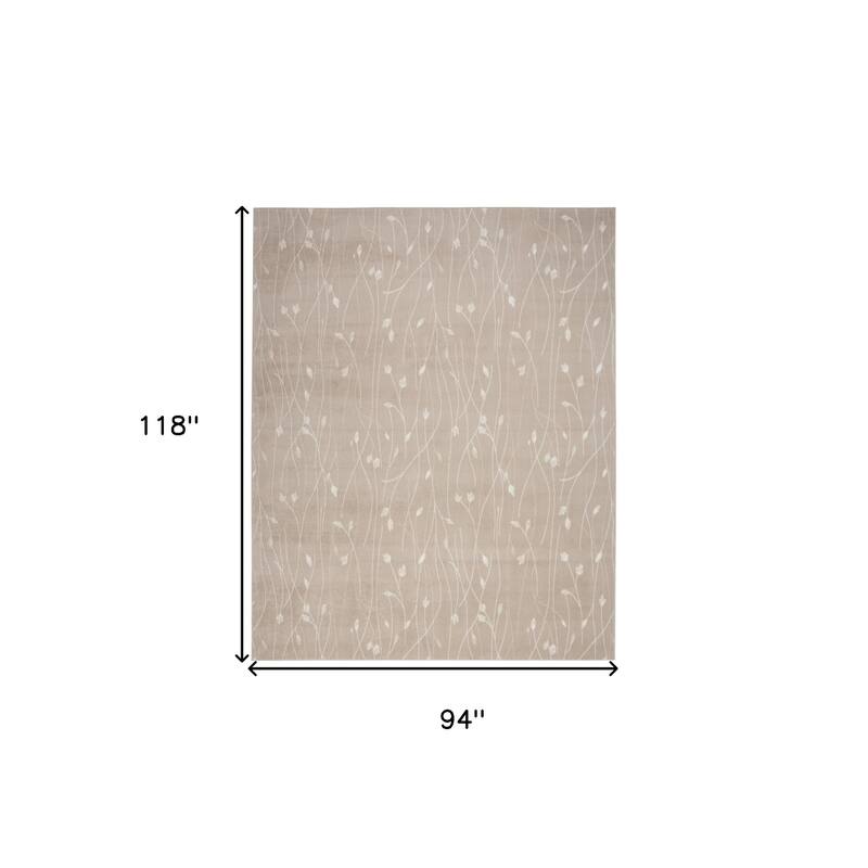 Mapa Power Loomed Floral Traditional Modern Durable Area Rug By HomeRoots