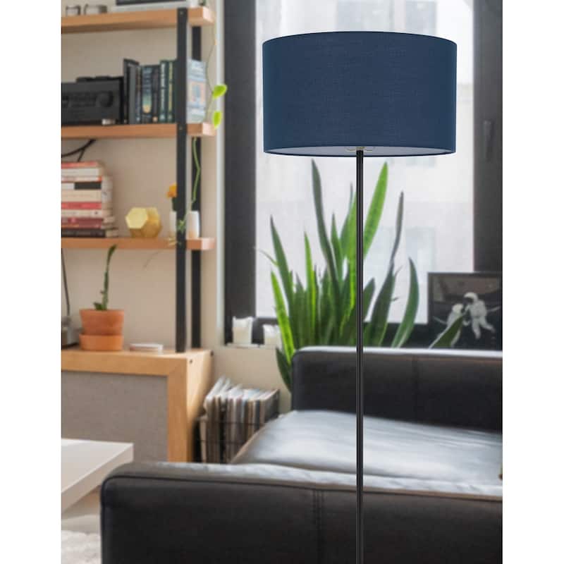 Cromwell 58.75" Height Dark Bronze/Antique Brass Metal Floor Lamp - One Size