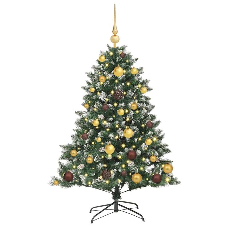 vidaXL Christmas Tree Party Decoration Artificial Slim Tree with Stand PVC