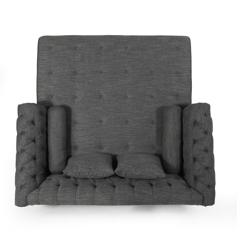 Wellston Tufted Double Chaise Lounge by Christopher Knight Home