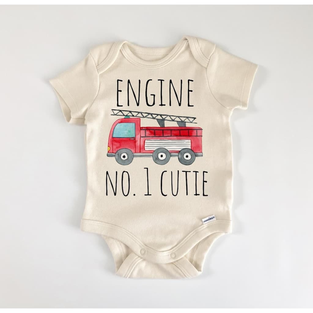 Firefighter Fireman - Baby Boy Girl Clothes Infant Bodysuit Funny Cute Newborn