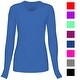 T Flex Womens Comfort Long Sleeve T-Shirt Underscrub Tee Layering Shirt Uniform