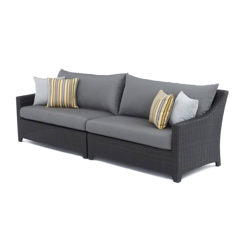 Deco 8 Piece Sunbrella Outdoor Patio Sofa & Motion Club Chair Set