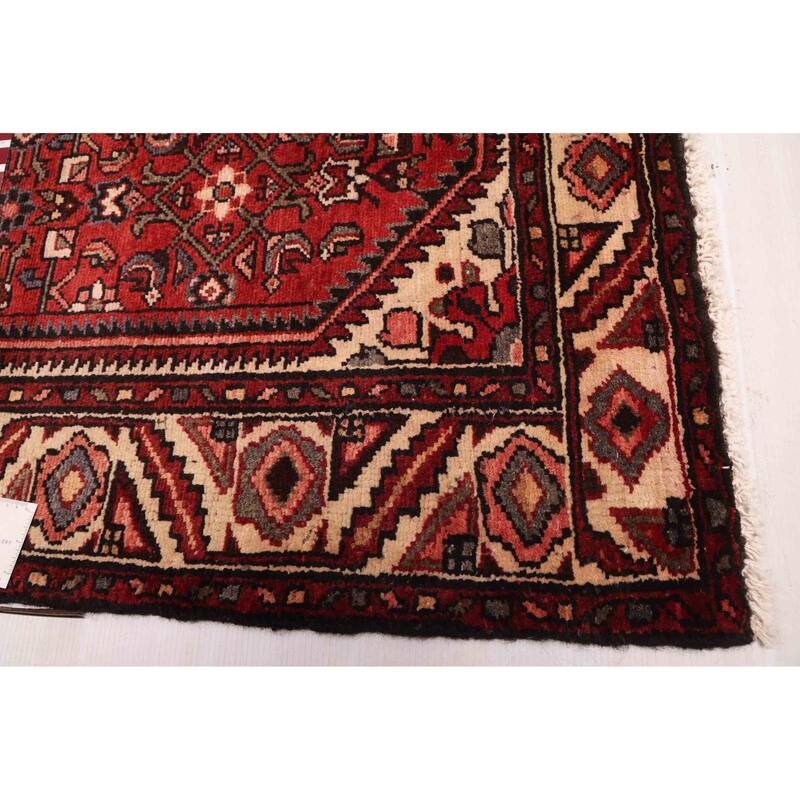 ECARPETGALLERY Hand-knotted Andelz Red Wool Rug - 4'1 x 10'4