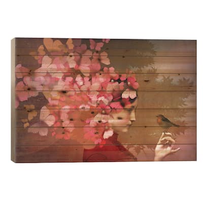 Friendship Print On Wood by Catrin Welz-Stein - Multi-Color