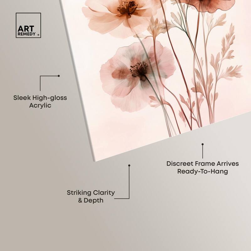 Petal Dye III Acrylic by Art Remedy, Ready to Hang