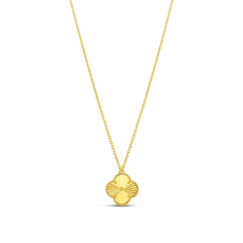 SHYMI Mini Fluted Flower Necklace - Gold