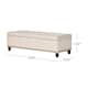 Gavin Tufted Fabric Storage Bench by Christopher Knight Home