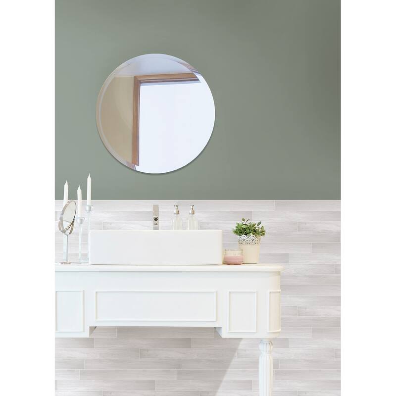 InHome Ash Porcelain Planks Peel & Stick Rolled Backsplash