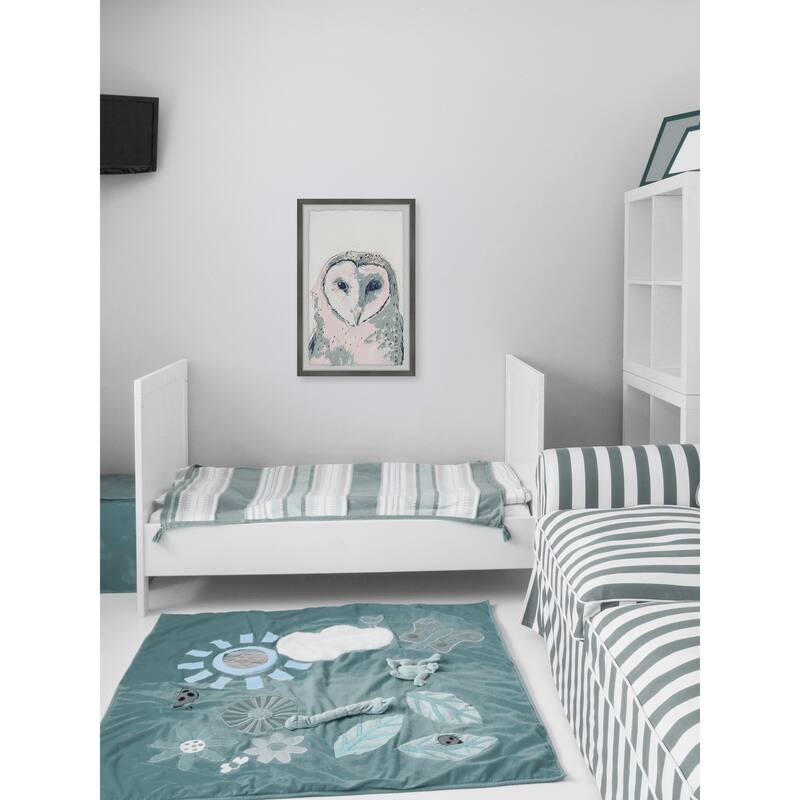 Funky Owl Portrait I Framed Wall Art, Elegant Home Touch - Sophisticated Artwork for Refined Décor