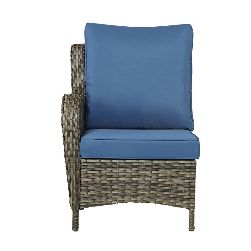 6 Pieces Outdoor Rattan Patio Furniture Set