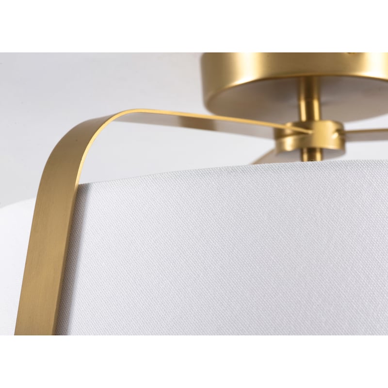 AFX LIZC18MB Lizzette 2 Light 18" Wide Semi-Flush Ceiling Fixture