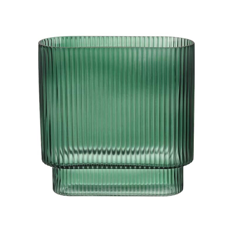 Elk Home Dare Green Finish Glass 8 Inch Wide Vase