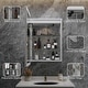 preview thumbnail 26 of 37, Artemis Aluminum Recessed/Surface Mount Bathroom Medicine Cabinet with Mirror and Lights, Dimmable, Anti-Fog, Adjustable Shelf