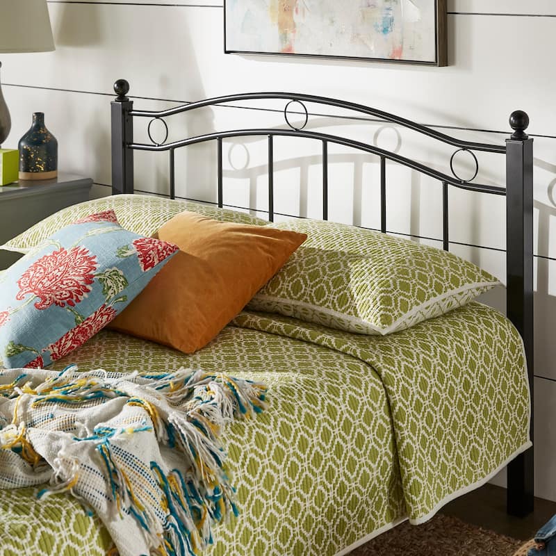 Sadie Brown and Black Metal Bed by iNSPIRE Q Classic