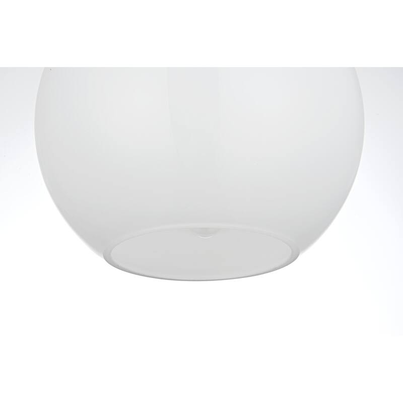 Elegant Lighting Baxter Single Light 8" Wide Mini Pendant with Frosted