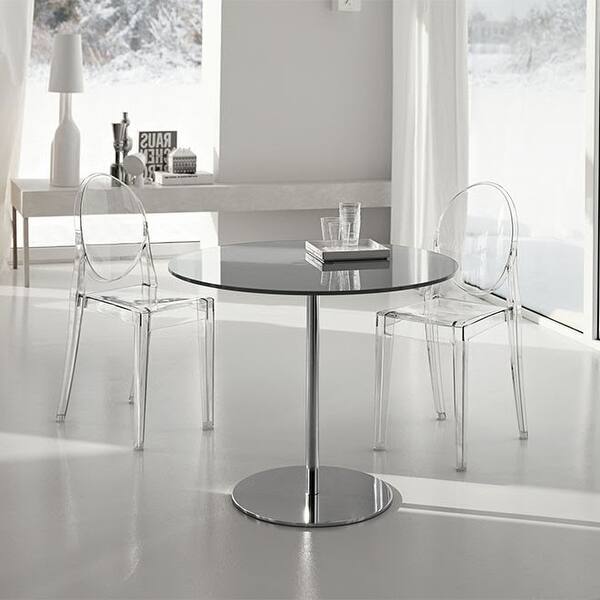 Shop Black Friday Deals On 2xhome Set Of 2 Stackable Mid Century Modern Crystal Clear Side Chairs Dining Living Room Transparent No Arms Accent Desk Overstock 15289175