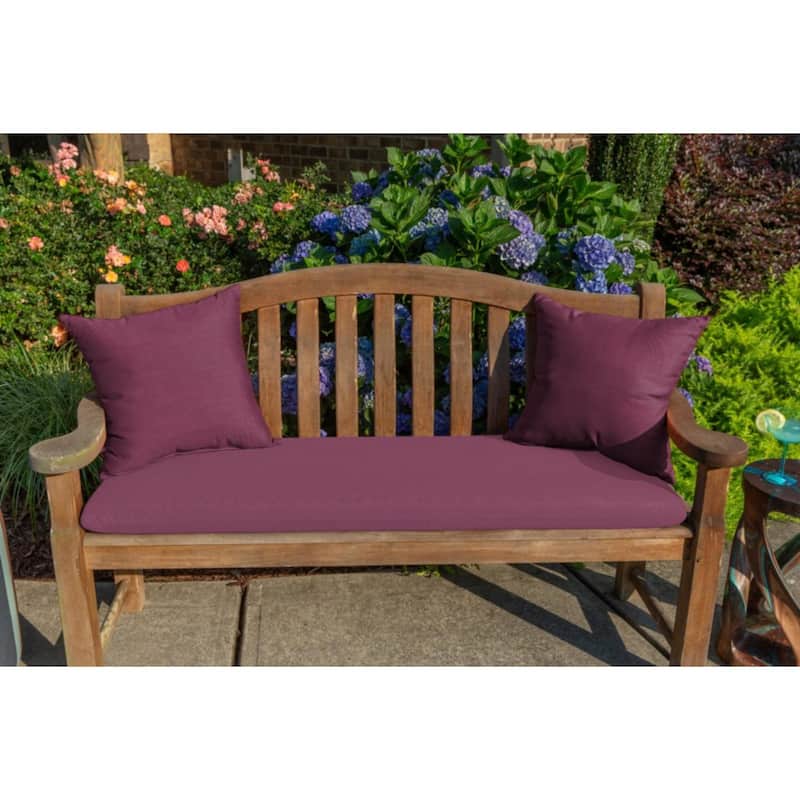 Sunbrella Solid Fabric 1-Piece Indoor/Outdoor Square Throw Pillow, 18"W x 18"L