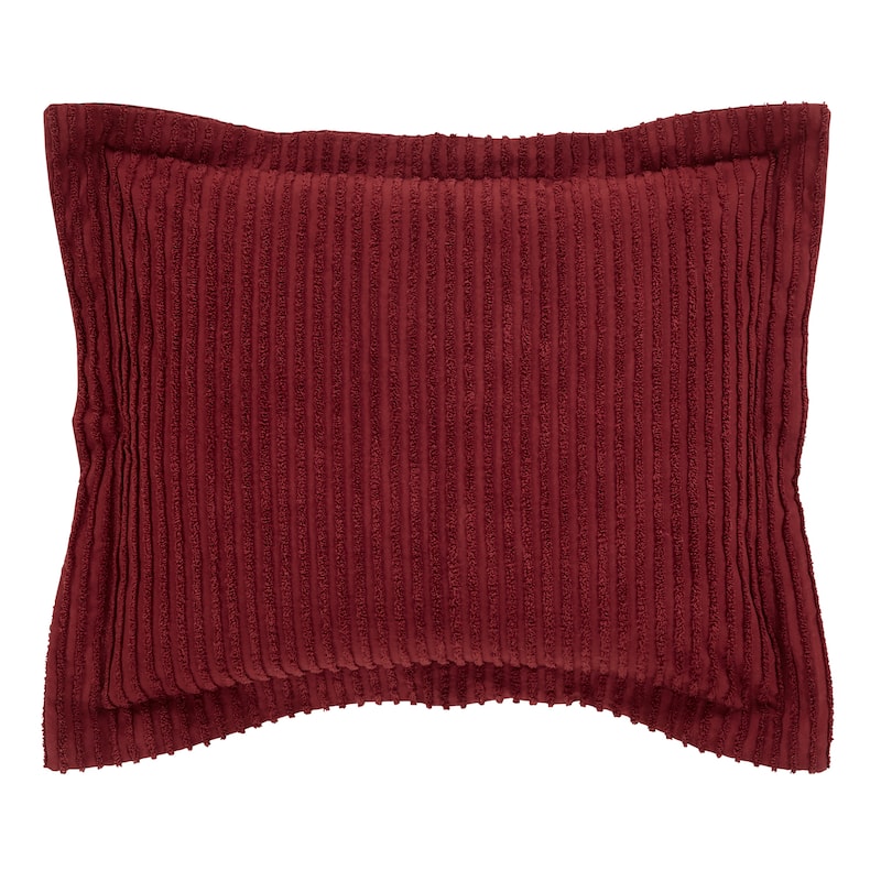 Better Trends Jullian Solid Stripes Design Bedspread 100% Cotton Tufted Chenille