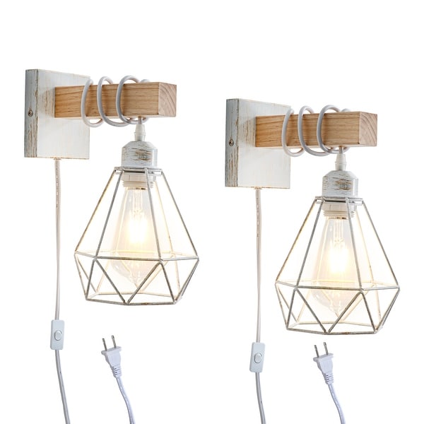 Plug in Wall Sconces Industrial White Wall Light Indoor Wall Lamp Bed Bath Beyond 35853218