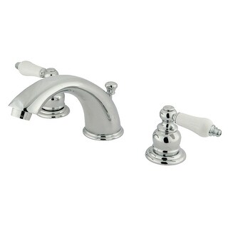 Victorian Widespread Bathroom Faucet with Retail Pop-Up in Polished Chrome