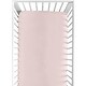 preview thumbnail 1 of 4, Solid Blush Pink Girl Fitted Crib Sheet Bohemian Modern Boho Chic Pastel Elegant Chic Mid Century Retro for Geometric Abstract Baby Girl/Basic - Blush Pink