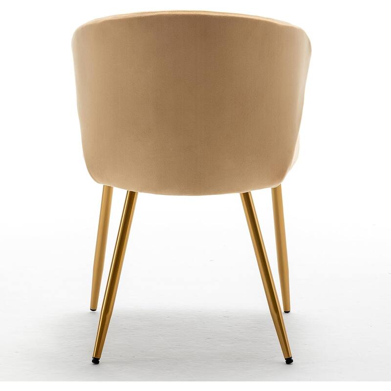 Modern Velvet Accent Chair with Channel-Tufted Design Comfortable and Trendy Armless Seat