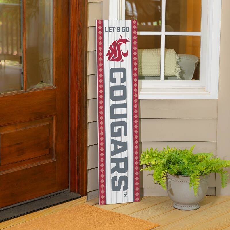 47" Double Sided Seasonal Porch Leaner, Washington State University - 47" x 11.25"