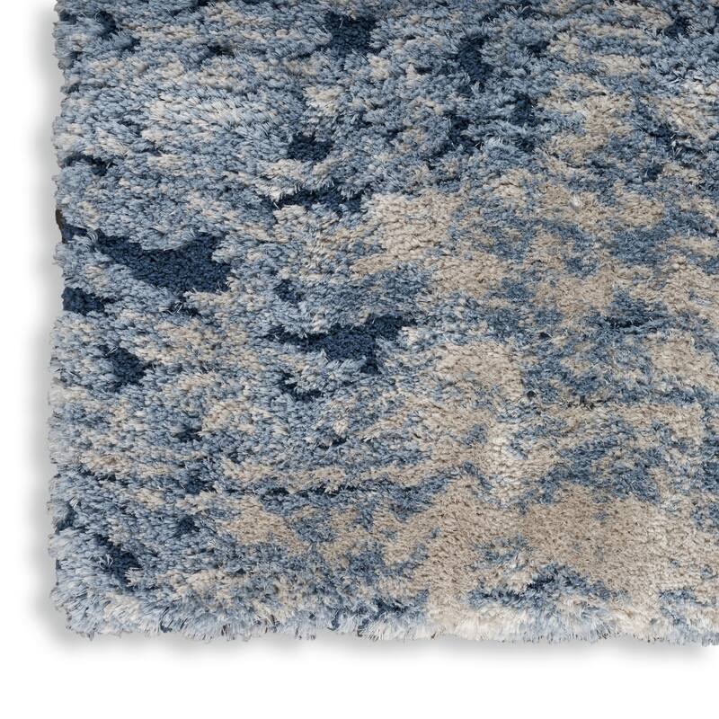 Nourison Luxurious Shag Abstract Wave Plush Shag Area Rug