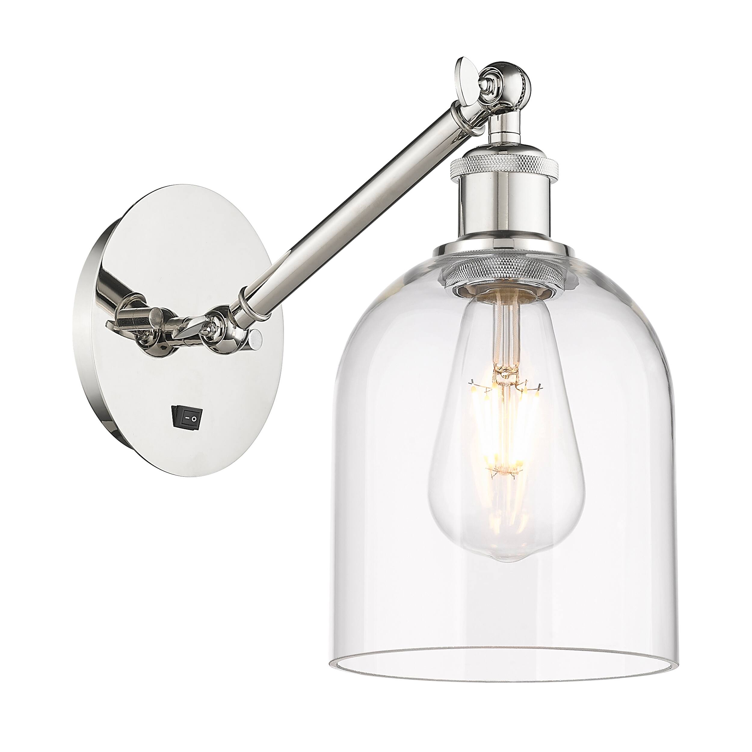 Option Clear Shade / Polished Nickel