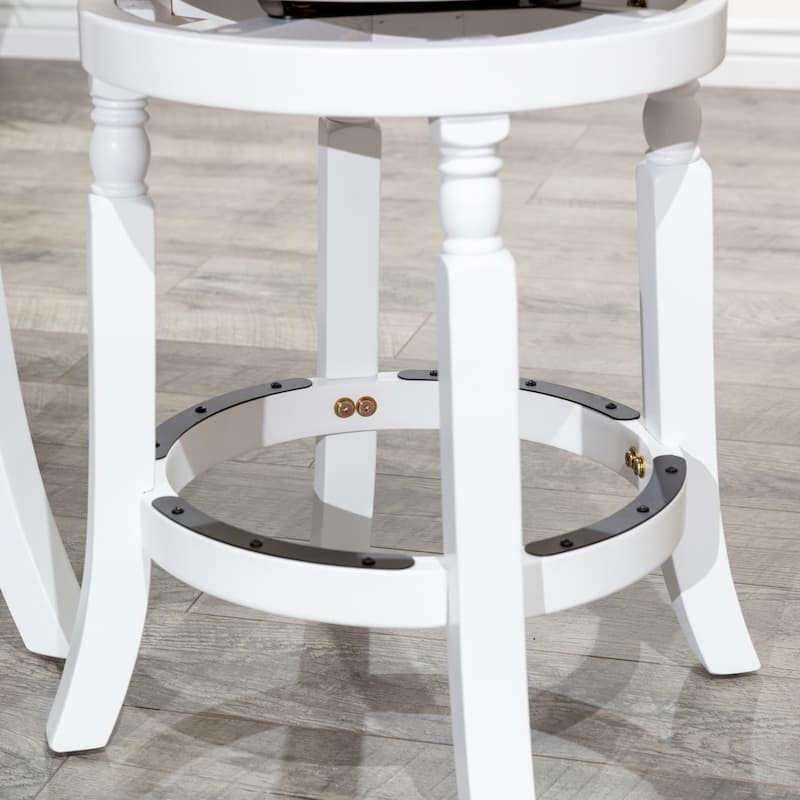 30" Bar Stool, Weathered Gray Finish