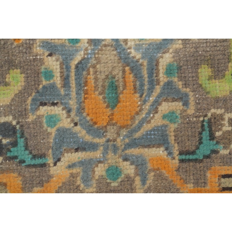 Hand Knotted Oriental 100% Wool Carpet Traditional Floral Green Tabriz Area Rug - 12' 4'' X 9' 5''