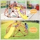 preview thumbnail 2 of 7, Gymax 8FT Climbing Dome w/ Slide Outdoor Kids Jungle Gym Dome Climber