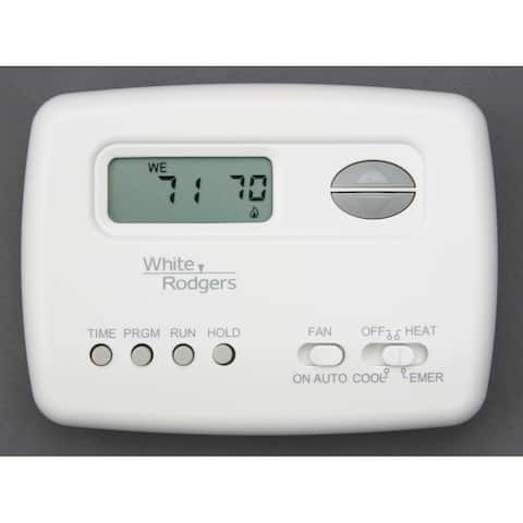 White-Rodgers Digital 5/2 Day Programmable Thermostat with Energy - White