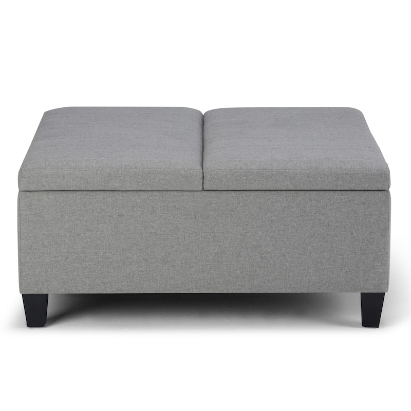 WYNDENHALL Tyler 36 inch Wide Contemporary Square Table Ottoman