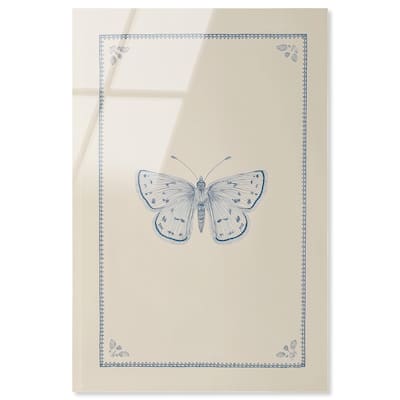 Blue Butterfly II Acrylic by Art Remedy, Ready to Hang