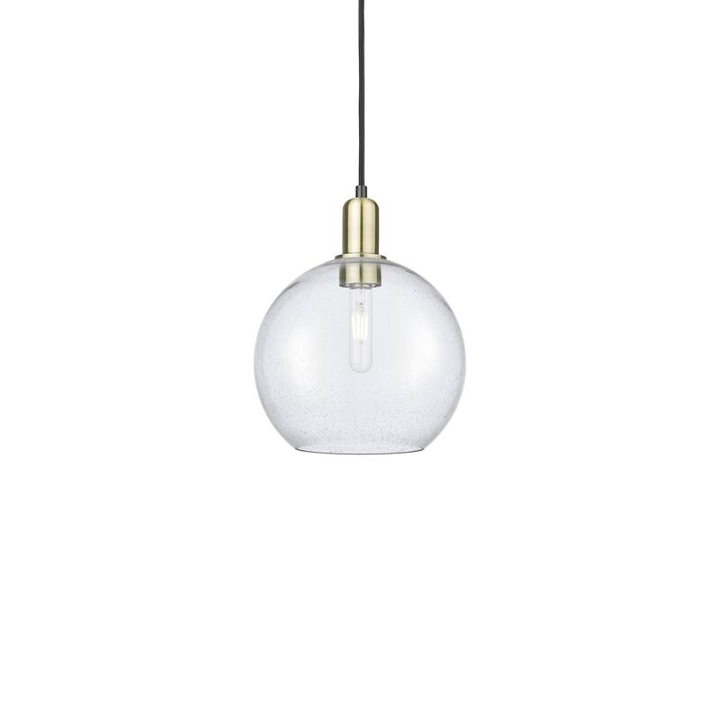 Innovations Lighting 716-1P-13-10 Athens Pendant Athens 10" Wide Mini - Black Antique Brass / Seedy