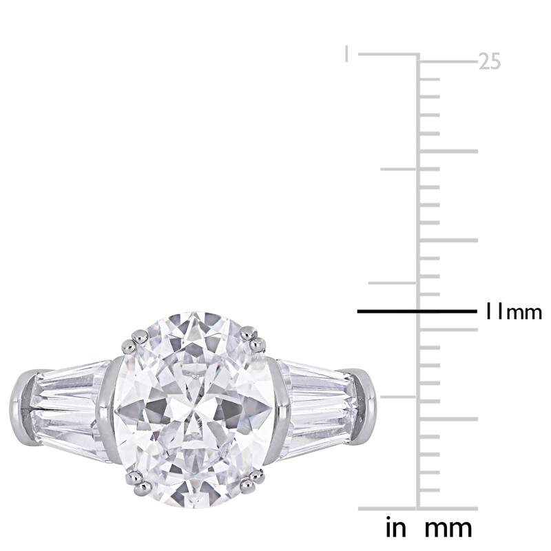 Miadora 6 1/2 CT TGW Multi-Cut Cubic Zirconia Ring in Sterling Silver