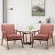 preview thumbnail 1 of 83, Homy Casa Mid-Century Modern Accent Chair, Solid Wood Frame, Extra-Thick Backrest, Wingback Lounge Chair Indoor