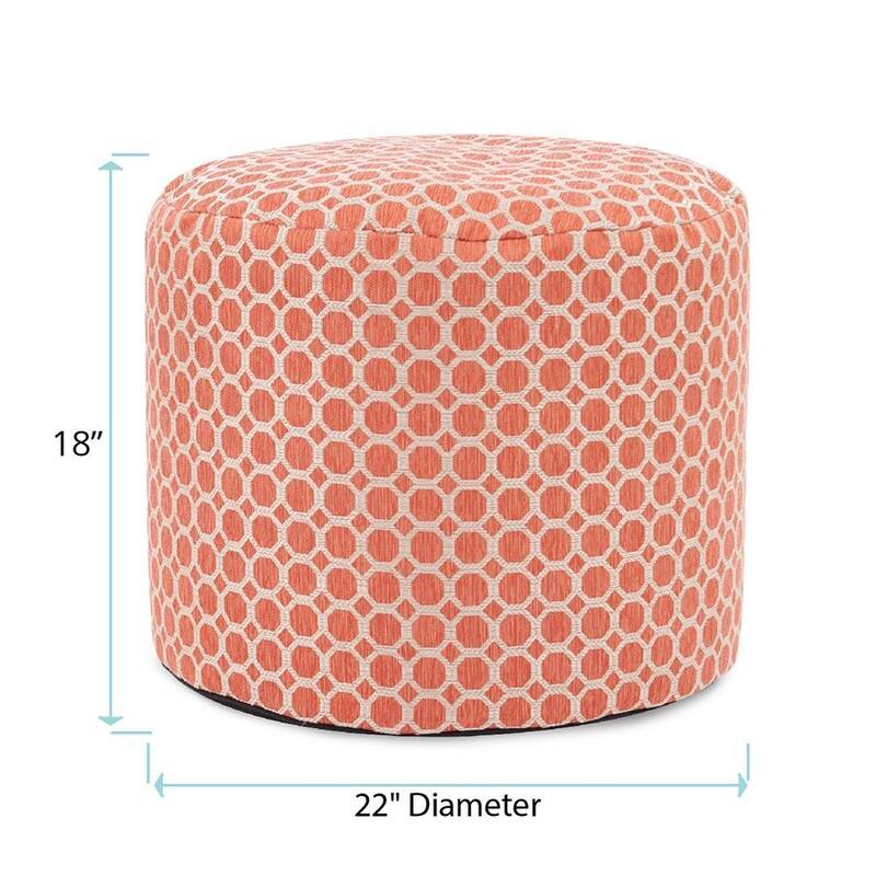 Allan Andrews Contemporary Foot Pouf, Pyth Collection