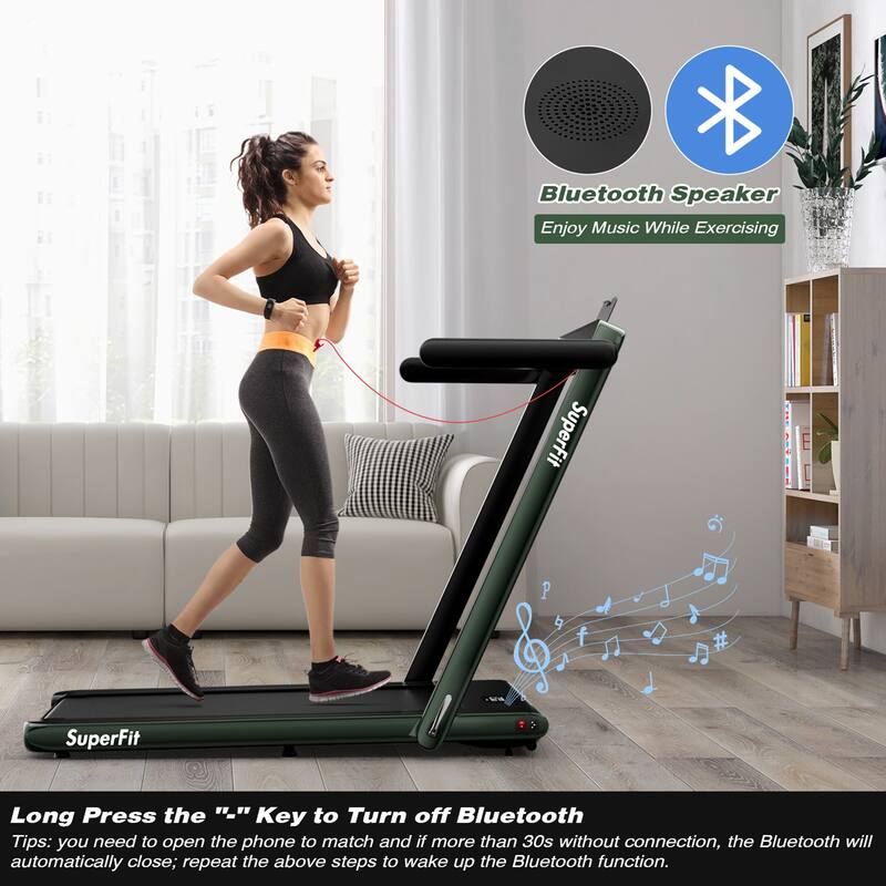 Gymax Motorized Treadmill Folding Under Desk Electric Treadmill - 49'' x 27'' x 42''