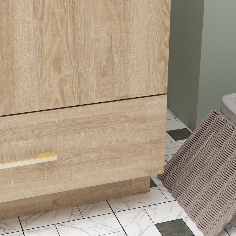 29.1" W x 18" D x 33.9" H Single Bathroom Vanity Set(without faucet ）
