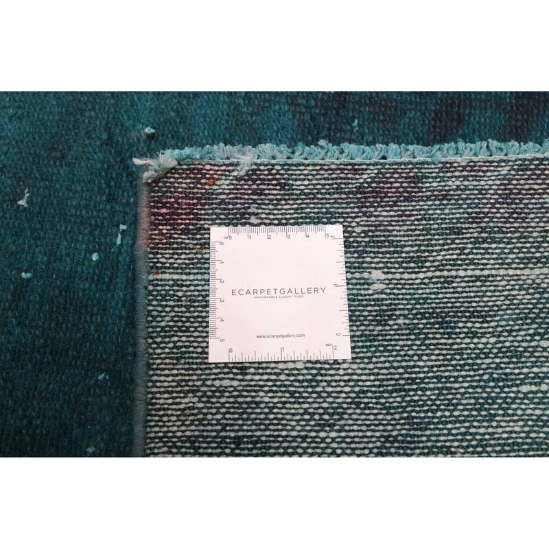 ECARPETGALLERY Hand-knotted Color Transition Green Wool Rug - 3'7 x 5'7