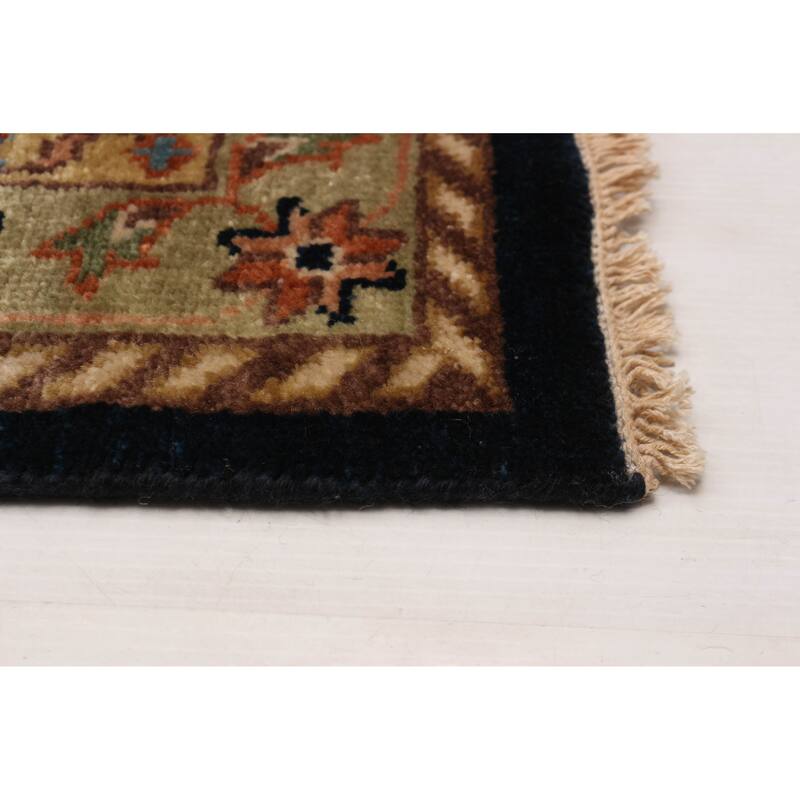 ECARPETGALLERY Hand-knotted Jules Sultane Navy Wool Rug - 11'9 x 14'10