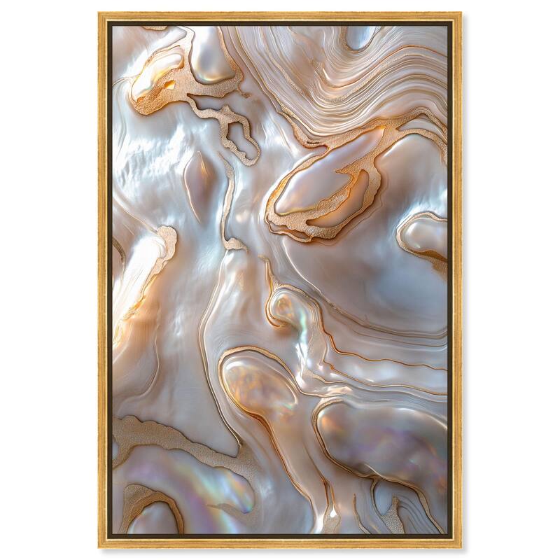 Fluid Preciousness I Canvas by Art Remedy - Gold - 10" x 15"