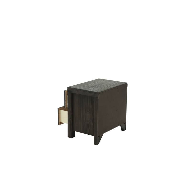Simple Solid Wood Nightstand, Drawers, Bedside Table, Bedroom Furniture Basic