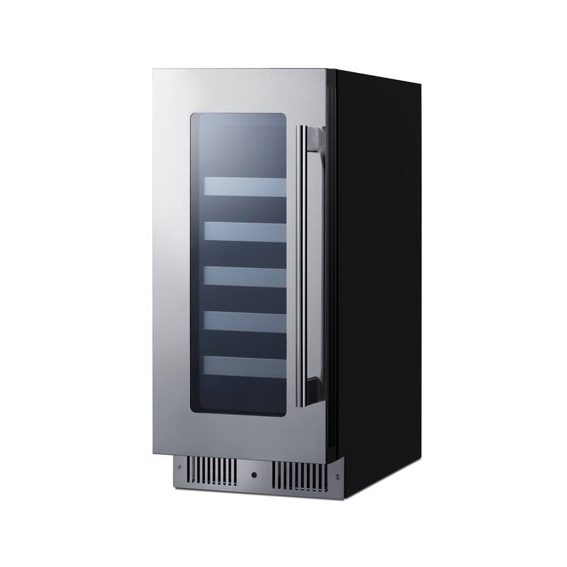 Summit CL155WC1LHD 15" Wide 20 Bottle Capacity Left Hinge Built-In