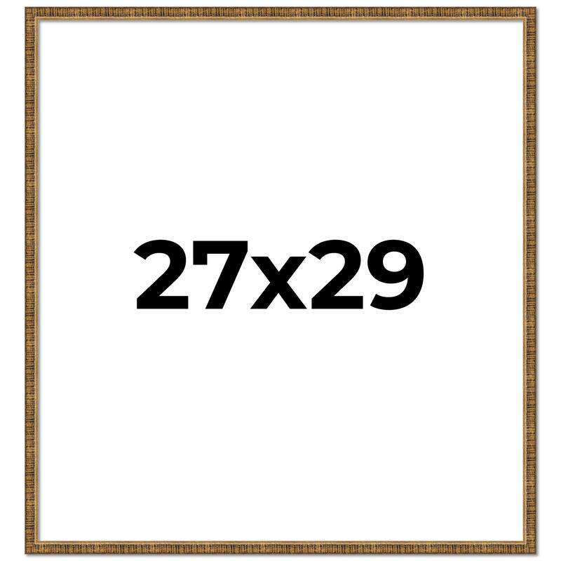27x29 Frame Gold Solid Wood Picture Frame - Complete Modern Photo
